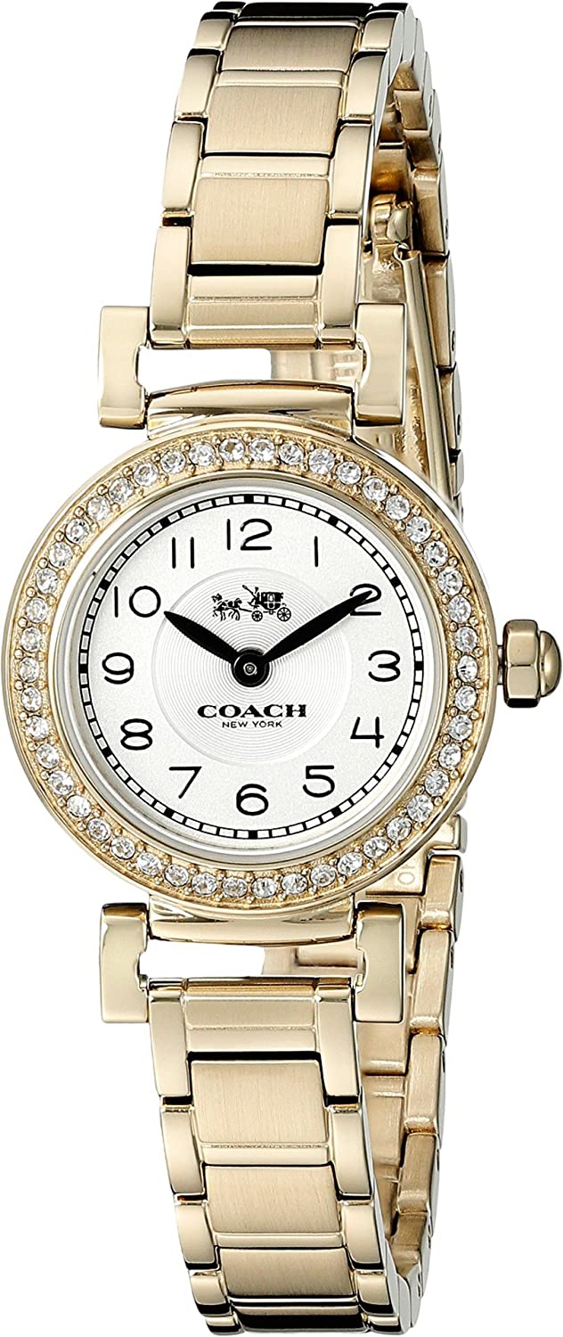 Coach Madison White Dial Gold Steel Strap Watch for Women - 14502403 Buy Now By Coach