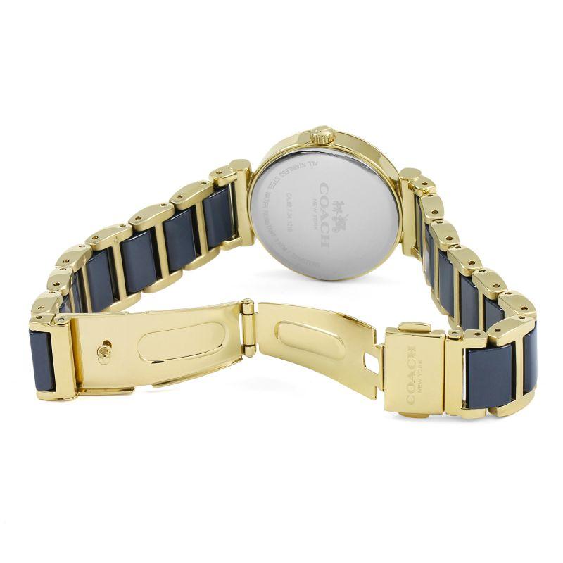 Coach Sport Ceramic Blue Dial Two Tone Steel Strap Watch for Women - 14502462 Buy Now By Coach