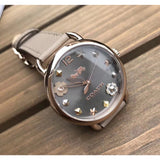 Coach Delancey Grey Dial Brown Leather Strap Watch for Women - 14502797 Buy Now By Coach