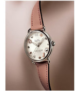 Coach Delancey White Dial Pink Leather Strap Watch for Women - 14502799 Buy Now By Coach