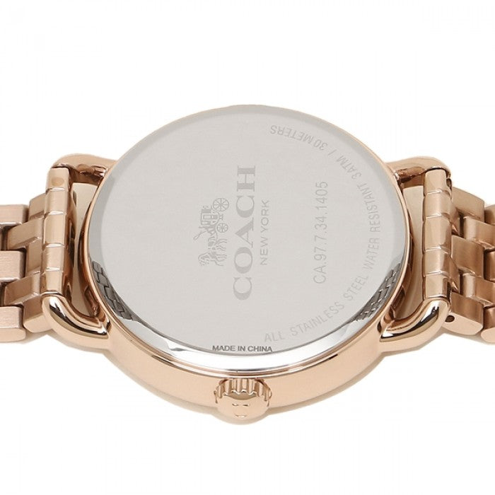 Coach Delancey White Dial Rose Gold Steel Strap Watch for Women - 14502811 Buy Now By Coach