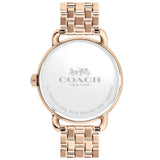 Coach Delancey White Dial Rose Gold Tone Stainless Steel Watch For Women - 14502811