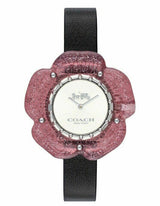 Coach Perry Silver Dial Black Leather Strap Watch for Women - 14503049 Buy Now By Coach