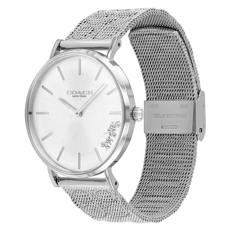 Coach Perry Silver Dial Silver Mesh Bracelet Watch for Women - 14503341 Buy Now By Coach