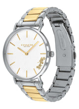 Coach Perry Silver Dial Two Tone Steel Strap Watch for Women - 14503347 Buy Now By Coach