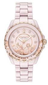 Coach Preston Pink Dial Pink Steel Strap Watch for Women - 14503465 Buy Now By Coach