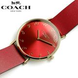 Coach Perry Red Dial Red Leather Strap Watch for Women - 14503486 Buy Now By Coach