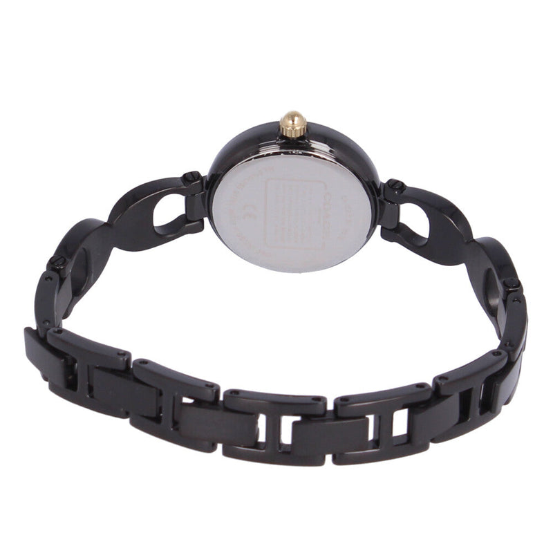 Coach Park Swarovski Crystals Black Dial Black Steel Strap Watch for Women - 14503564 Buy Now By Coach