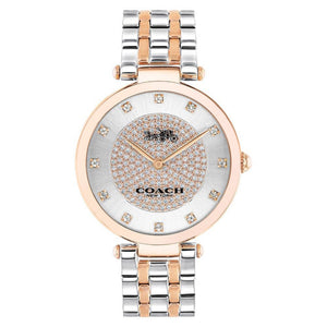 Coach Park Silver Dial Two Tone Steel Strap Watch for Women - 14503644