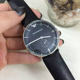 Emporio Armani Analog Quartz Blue Dial Blue Leather Strap Watch For Men - AR1647 Buy Now By Emporio Armani