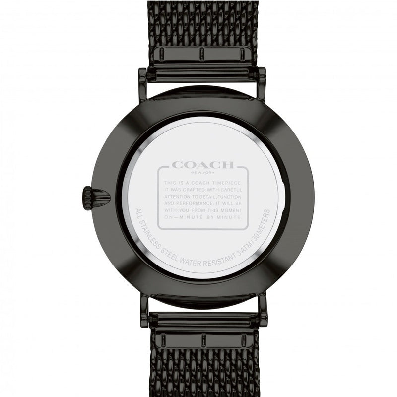 Coach Charles Black Dial Black Mesh Bracelet Watch for Men - 14602148 Buy Now By Coach
