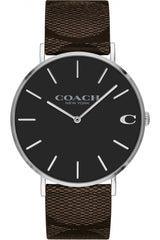 Coach Charles Black Dial Brown Leather Strap Watch for Women - 14602156 Buy Now By Coach