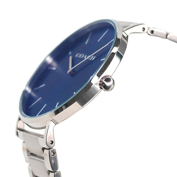 Coach Charles Blue Dial Silver Steel Strap Watch for Men - 14602429 Buy Now By Coach