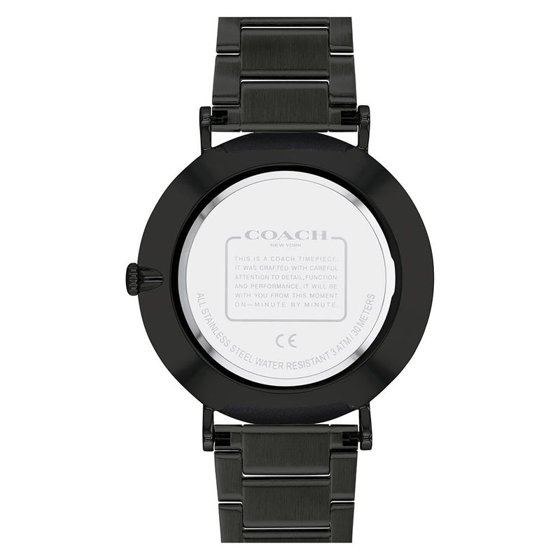 Coach Charles Black Dial Black Steel Strap Watch for Men - 14602431 Buy Now By Coach