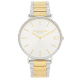 Coach Business Analog Silver Dial Two Tone Steel Strap Watch for Men - 14602432 Buy Now By Coach