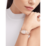 Bvlgari Serpenti Seduttori Diamonds Silver Dial Rose Gold Steel Strap Watch for Women - SERPENTI103146