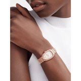 Bvlgari Serpenti Seduttori Diamonds Silver Dial Rose Gold Steel Strap Watch for Women - SERPENTI103146