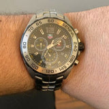Shop Tag Heuer Formula 1 Senna Limited Edition Chronograph Black Dial Silver Steel Strap Watch for Men - CAZ1013.BA0883 in USA