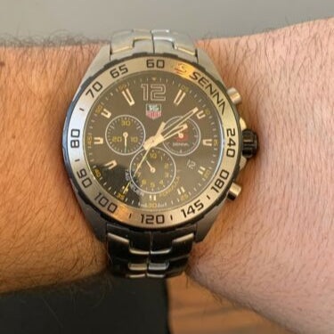 Shop Tag Heuer Formula 1 Senna Limited Edition Chronograph Black Dial Silver Steel Strap Watch for Men - CAZ1013.BA0883 in USA