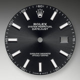 Shop Rolex Datejust 41 Oyster Black Dial Silver Oystersteel Strap Watch for Men - M126300-0011 in USA