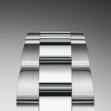 Shop Rolex Datejust 41 Oyster Black Dial Silver Oystersteel Strap Watch for Men - M126300-0011 in USA
