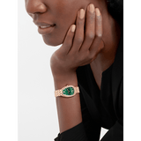 Bvlgari Serpenti Seduttori Diamonds Green Dial Rose Gold Steel Strap Watch for Women - SERPENTI103273