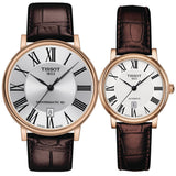 Tissot Carson Premium Powermatic 80 Silver Dial Brown Leather Strap Watch For Men - T122.407.36.033.00 Buy Now By Tissot
