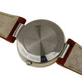 Shop Gucci Interlocking G Quartz Orange Dial Orange Leather Strap Watch For Women - YA133316 in USA
