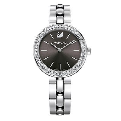 Shop Swarovski Daytime Rhinestone Grey Dial Silver Steel Strap Watch for Women - 5213681 in USA