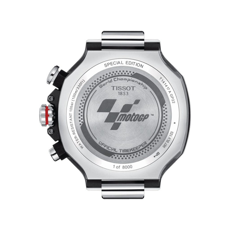 Tissot T Race Moto GP Limited Edition Chronograph Black Dial Silver Steel Strap Watch for Men - T141.417.11.057.00 Buy Now By Tissot