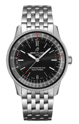 Breitling Navitimer Automatic 38mm Black Dial Stainless Steel Mens Watch - A17325241B1A1