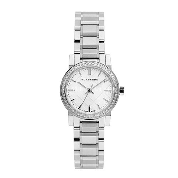 Shop Burberry The City Diamonds Silver Dial Silver Steel Strap Watch for Women - BU9220 in USA