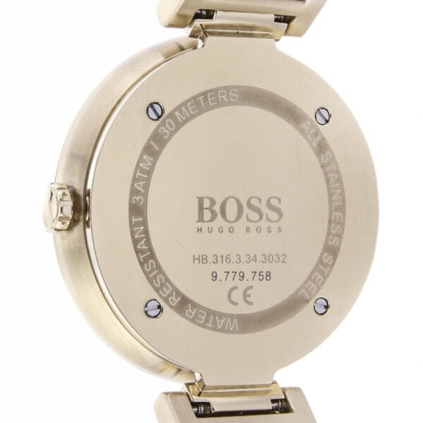 Hugo Boss Allusion Gold Dial Gold Steel Strap Watch for Women - 1502415 Buy Now By Hugo Boss