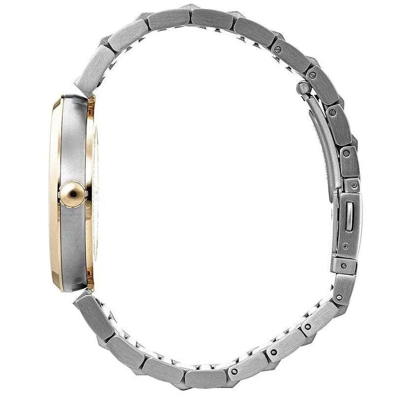 Shop Hugo Boss Allusion Quartz Silver Dial Two Tone Steel Strap Watch For Women - 1502417 in USA