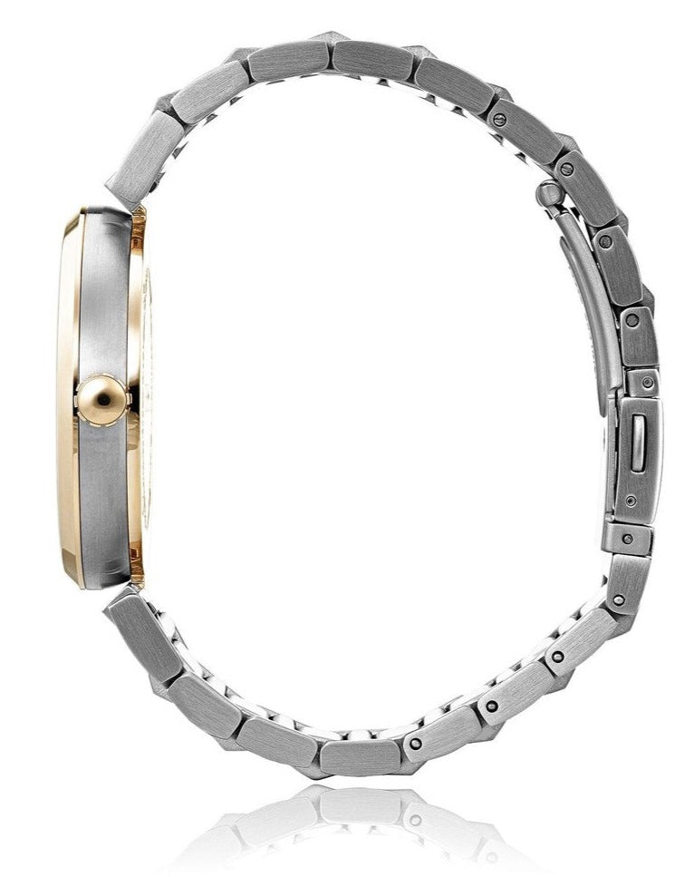 Shop Hugo Boss Allusion Quartz Silver Dial Two Tone Steel Strap Watch For Women - 1502417 in USA