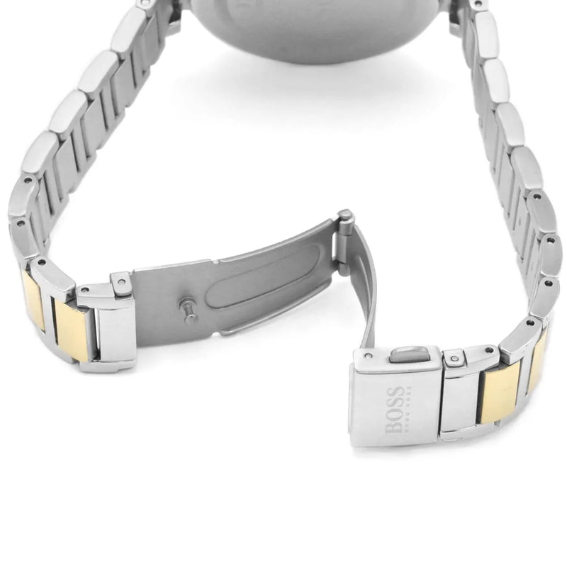 Shop Hugo Boss Allusion Quartz Silver Dial Two Tone Steel Strap Watch For Women - 1502417 in USA