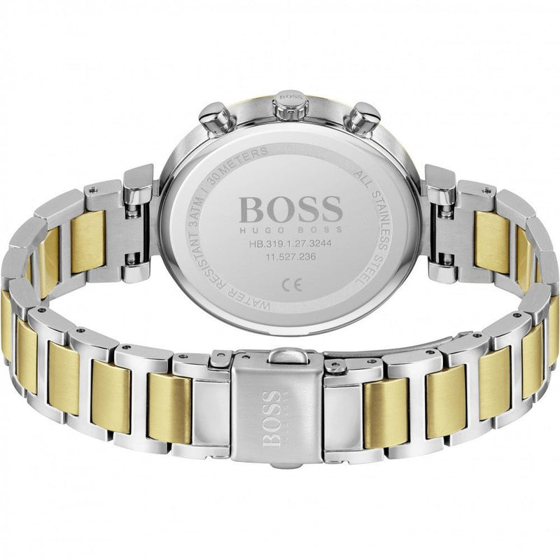 Hugo Boss Flawless Silver Dial Two Tone Steel Strap Watch for Women - 1502550 Buy Now By Hugo Boss