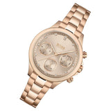 Hugo Boss Carnation Chronograph Gold Dial Gold Steel Strap Watch for Women - 1502592