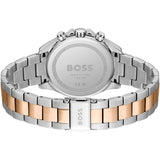 Hugo Boss Novia Chronograph Brown Dial Two Tone Steel Strap Watch for Women - 1502617