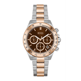 Hugo Boss Novia Brown Dial Two Tone Steel Strap Watch for Women - 1502617 Buy Now By Hugo Boss