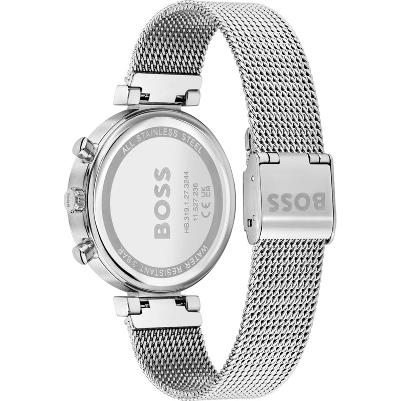 Hugo Boss Flawless Pink Dial Silver Mesh Bracelet Watch for Women - 1502625 Buy Now By Hugo Boss