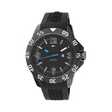 Shop Tommy Hilfiger Sport Multifunction Black Dial Black Rubber Strap Watch for Men - 1790983 in USA
