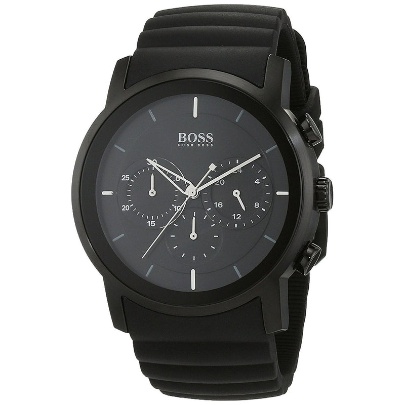 Hugo Boss Modern Black Dial Black Rubber Strap Watch for Men - 1512639 Buy Now By Hugo Boss