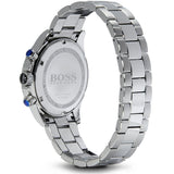 Hugo Boss Ikon Chronograph Blue Dial Silver Steel Strap Watch for Men - 1512963