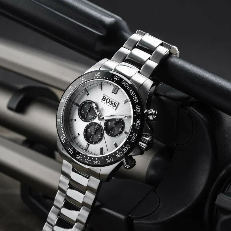 Hugo Boss Ikon White Dial Silver Steel Strap Watch for Men - 1512964 Buy Now By Hugo Boss