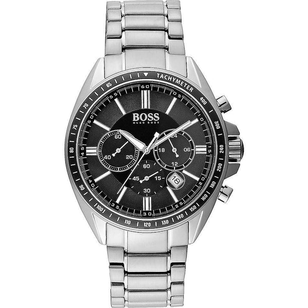 Hugo Boss Driver Chronograph Black Dial Silver Steel Strap Watch For Men - 1513080 Buy Now By Hugo Boss