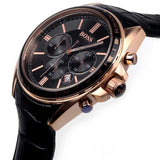 Hugo Boss Driver Black Dial Black Leather Strap Watch for Men - 1513092 Buy Now By Hugo Boss