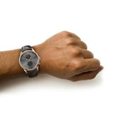 Hugo Boss Jet Grey Dial Brown Leather Strap Watch for Men - 1513281 Buy Now By Hugo Boss