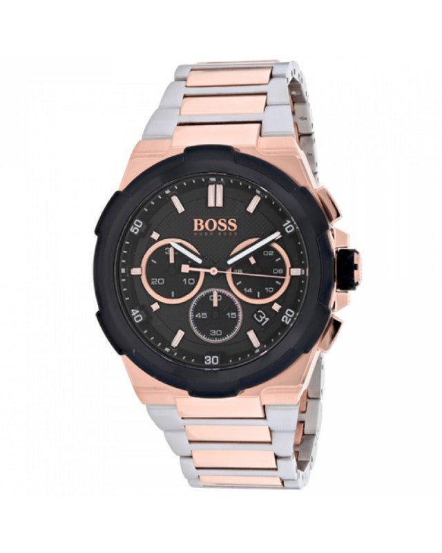 Hugo Boss Supernova Black Dial Two Tone Steel Strap Watch for Men - 1513358 Buy Now By Hugo Boss
