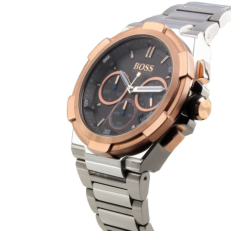 Hugo Boss Supernova Grey Dial Silver Steel Strap Watch for Men - 1513362 Buy Now By Hugo Boss